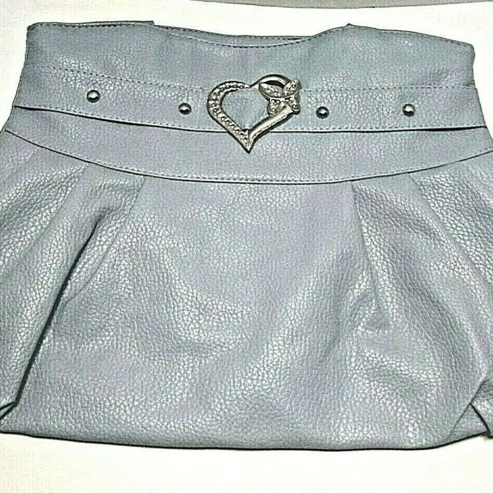 Purses handbag shoulder strap mid/large light gray